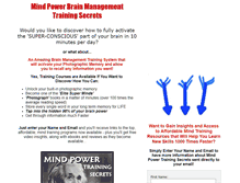 Tablet Screenshot of mindpowertrainingsecrets.com